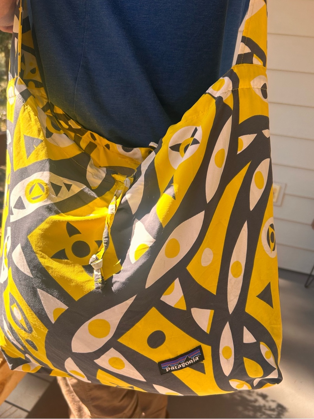 Patagonia Yellow/Gray Sling Bag